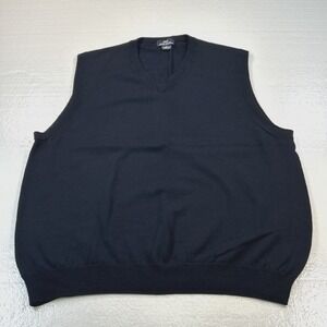 Vintage Brooks Brothers Sweater Vest Men's Large 346 Fine Italian Merino Wool